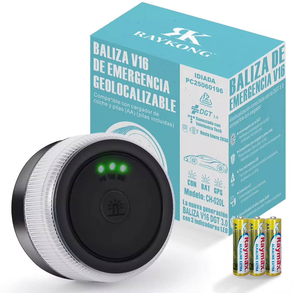 V16 beacon light DGT 3.0 Smart Beacon connected vehicle emergency signaling system with GPS